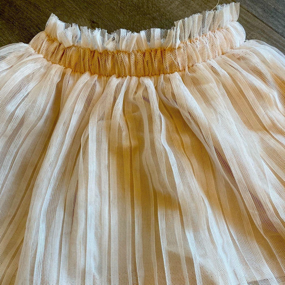 Girls ZARA blush tulle skirt